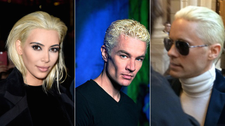 Illustration for article titled Kim Kardashian and Jared Leto Both Dye Their Hair Platinum Blah